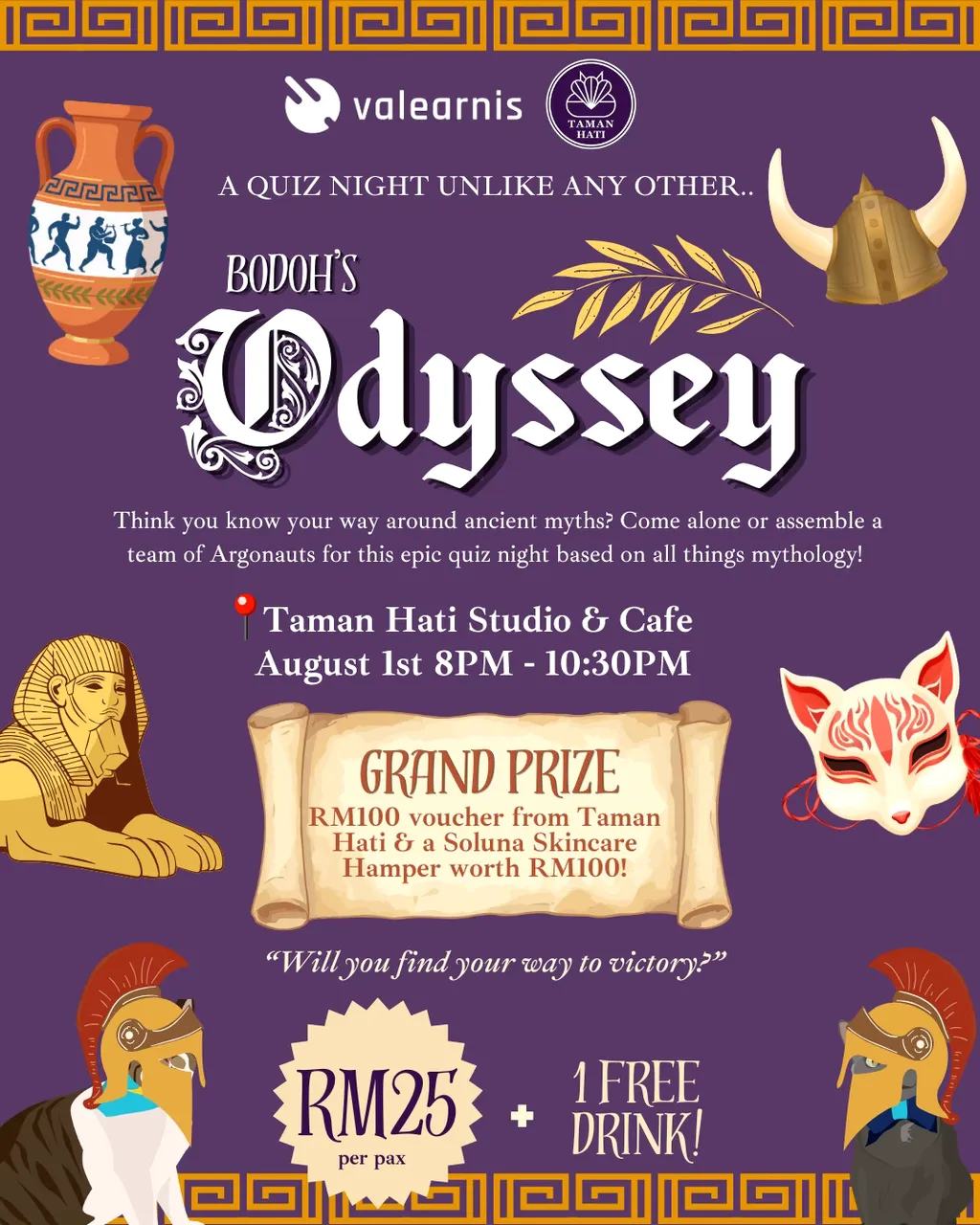 Bodoh's Odyssey: Mythology Quiz Night